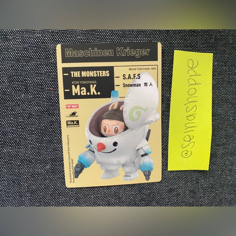 Pop Mart Labubu The Monsters Kow Yokoyama Ma.K Figure - SAFS SNOWMAN